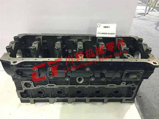 1112104447 6BG1 Diesel Cylinder ISUZU Engine Block 155KG